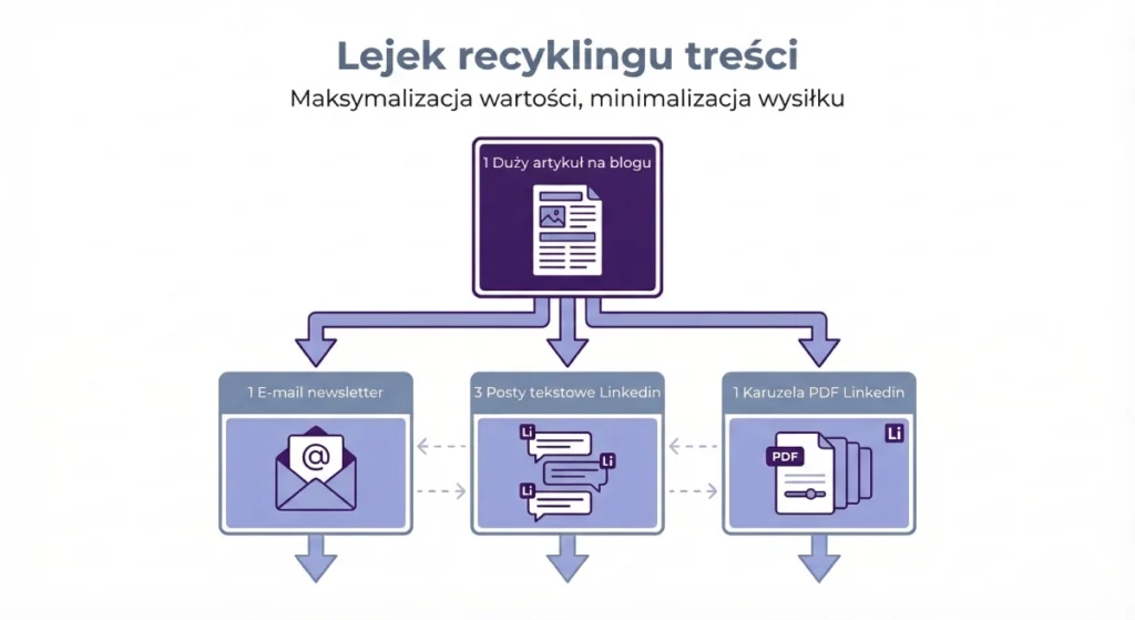 Lejek recyklingu treści w content marketingu B2B