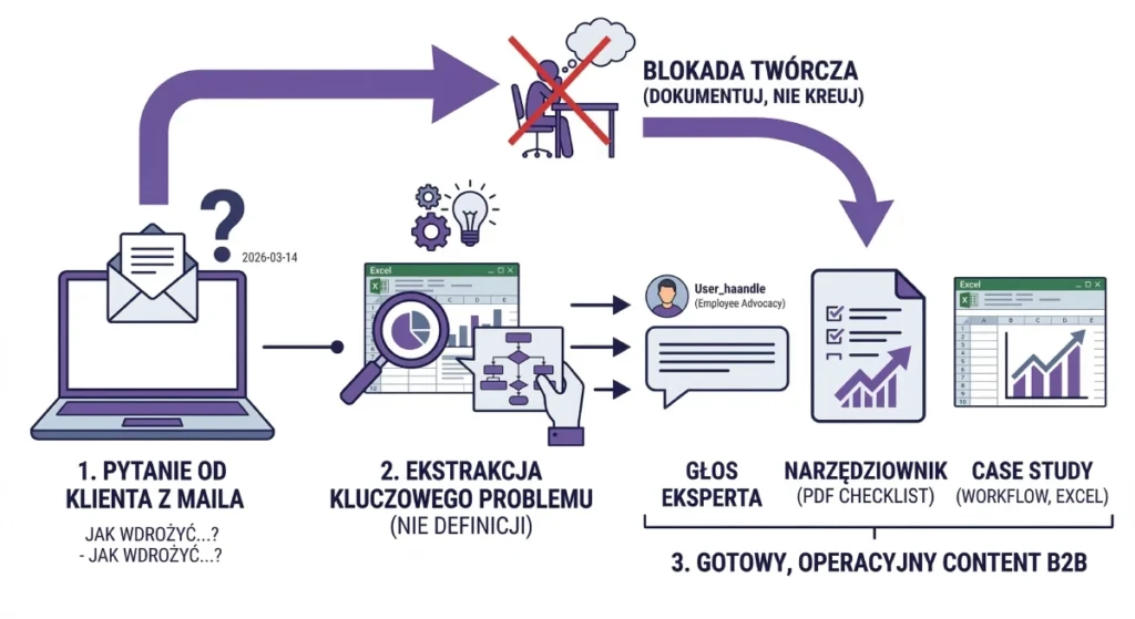 Schemat tworzenia contentu b2b