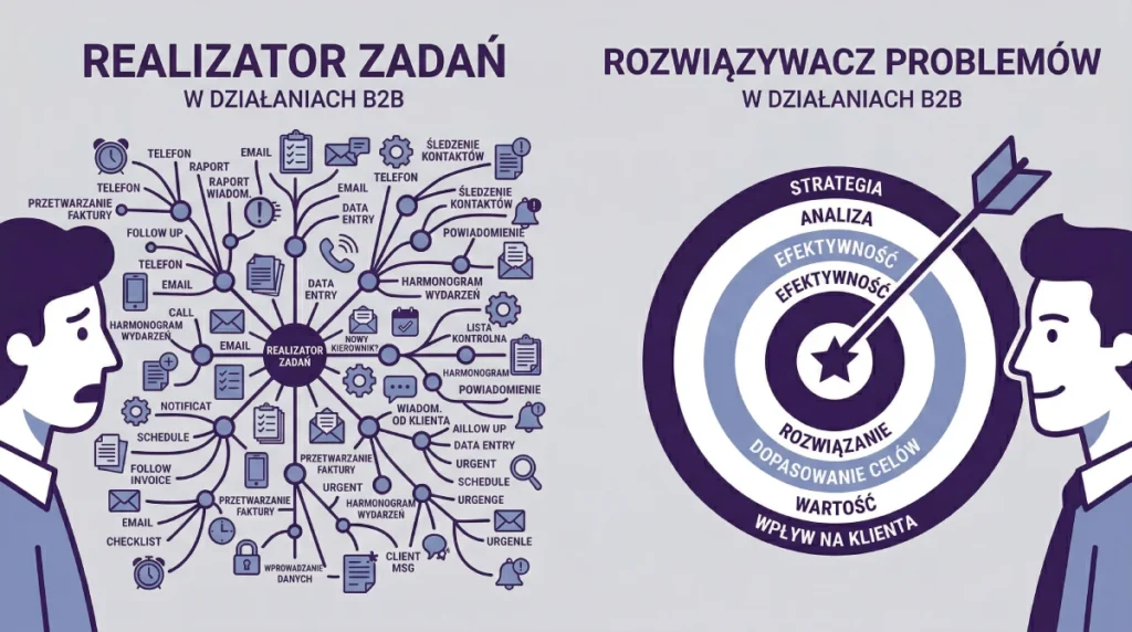 Porównanie freelancera wykonującego zadania (task-taker) ze strategiem rozwiązującym problemy biznesowe w modelu retainerowym
