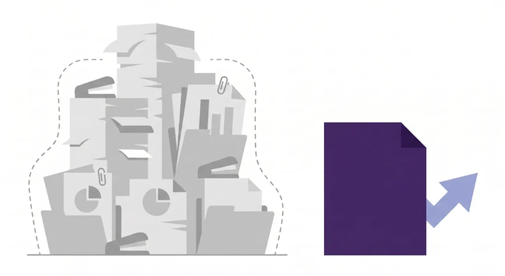 Iluzja działania w marketingu B2B - skomplikowana wielostronicowa strategia vs skuteczny plan na jednej kartce