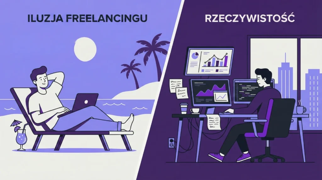 Iluzja freelancingu vs rzeczywistość