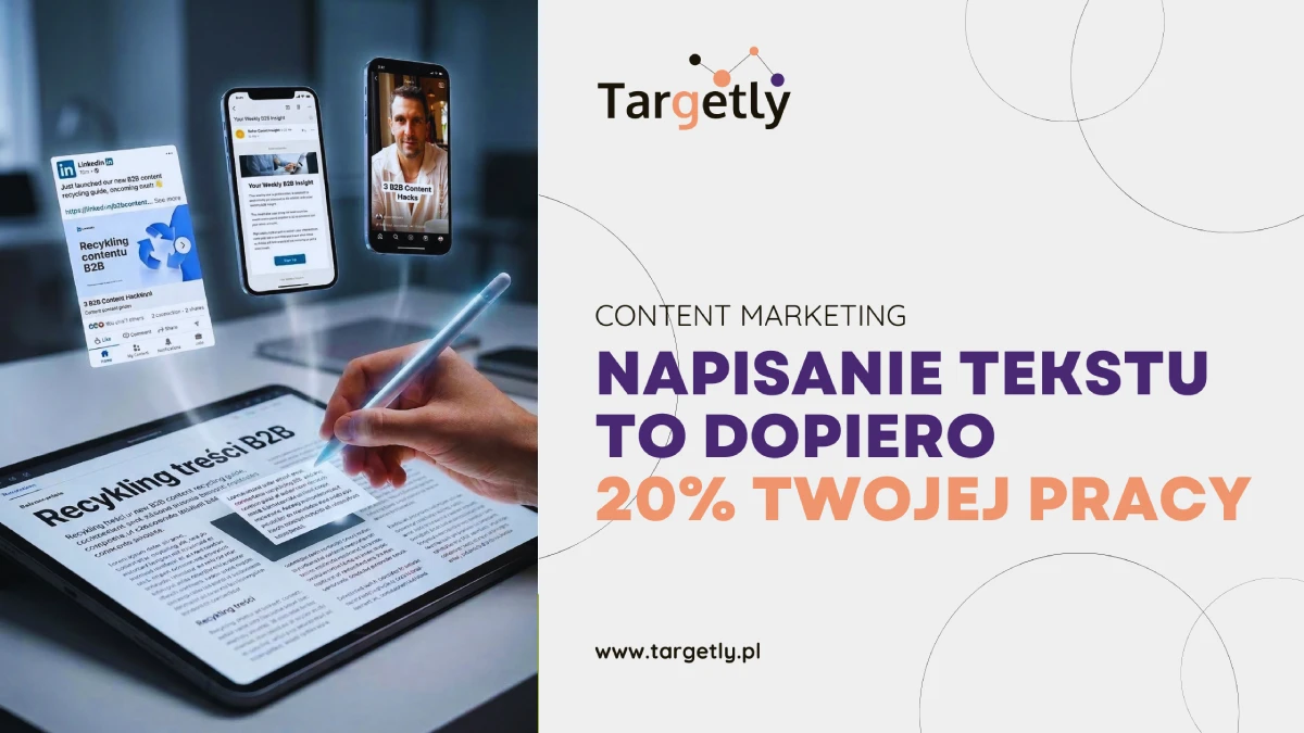 Recykling treści b2b, czyli napisanie tekstu to dopiero 20% Twojej pracy